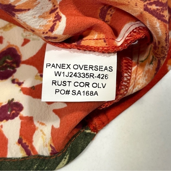 American Rag Tropical Print Tie Front Crop Top XS - Picture 11 of 13